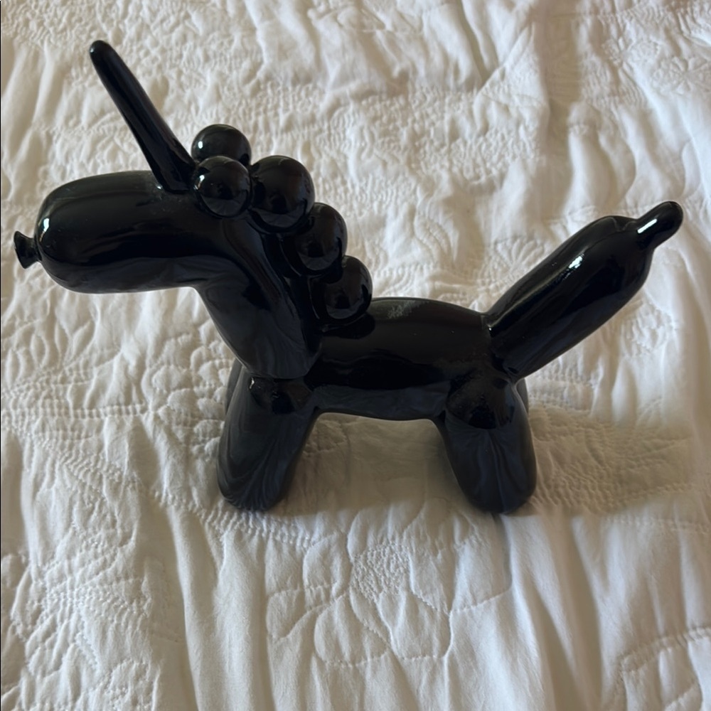 Black Balloon Animal Figurine
